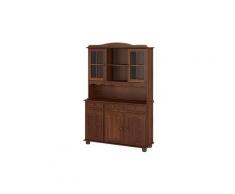 Girada - buffet vaisselier 5 portes 3 tiroirs