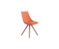 Superbe chaise de salle à manger, de cuisine, de salon maseru cuir synthetique naturel carré