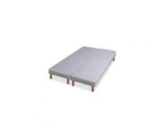 Sommier tapissier 14 lattes garni polyéther 2x80x200cm