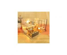 3d en bois bricolage maison miniature meubles led maison puzzle décorer des cadeaux créatifs jouets éducatifs