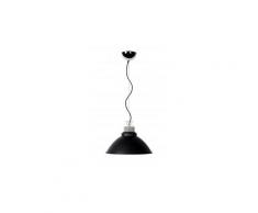 Lampe suspendue industrielle platin - noir