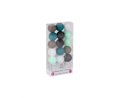 Guirlande boule lumineuse 15 led déco scandinave diamètre 3,5cm vert