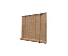 Store enrouleur bambou brun 100 x 160 cm fenêtre rideau pare-vue volet roulant helloshop26 4102146