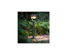 Borne solaire en abs aluminium et inox hauteur 45 cm 50 lumens