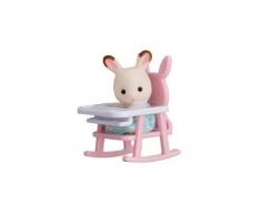 Sylvanian family 5197 : bébé lapin / chaise bébé