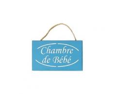 Plaque de porte chambre de bébé - bleu azur