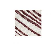 Icaverne - sets de table sublime napperons 6 pcs bordeaux et blanc 30 x 45 cm coton
