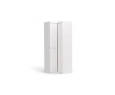 Armoire d'angle alrik - 2 portes - l.93cm - blanc