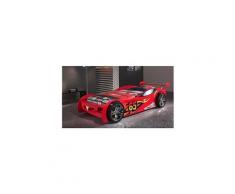 Lit enfant voiture le mans rouge 90x200