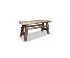 Bancs serie windhoek banc bois de récupération massif 100 x 28 x 43 cm