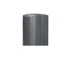 Canisse pvc double face anthracite 6 m - 2 rouleaux de 3 x 1,80 m - jardideco