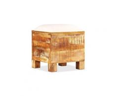 Armoires et meubles de rangement ligne bissau banc de rangement bois massif recyclé 40 x 40 x 45 cm