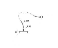 Bouchon baignoire - bouchon lavabo bouchon sp9206 - inox - ø 35 mm - lavabo ou bidet - avec enjoliveur