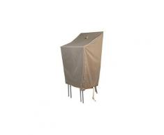 Housse de protection beige standard cov up pour chaises empilables 66x66xh120/80 cm