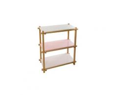 Contemporain étagère 3 niveaux pour chambre d'enfant - rose