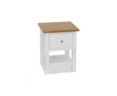 Table de nuit chevet commode armoire meuble chambre 36 x 30 x 47 cm bois de chêne massif helloshop26 1402146