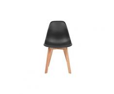 Icaverne - chaises de cuisine esthetique chaise de salle à manger 2 pcs noir