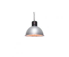 Heatbell Radiateur électrique d´extérieur pour suspension plafond - chauffage infrarouge 2000W - argent