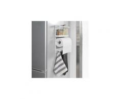 Sobuy® frg247-k-w étagère à suspendre pour réfrigérateur étagère à épices en metal avec chrochets - magnétique blanc