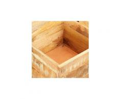 Icaverne - coffres de rangement superbe banc de rangement bois massif recyclé 40 x 40 x 45 cm