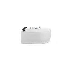 Baignoire balnéo angle côté droit avec led et fonction massante paradiso