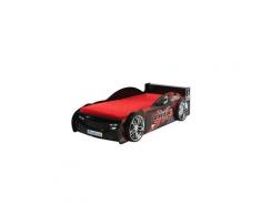 Lit enfant voiture avec option led "mrx" noir