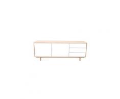 Buffet scandinave bois et blanc 195cm sid