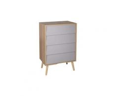 Commode scandinave en bois 4 tiroirs