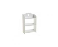 Etagère bibliothèque blanche chambre enfant
