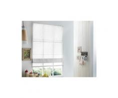 Store bateau tamisant 40% coton 60% polyester uni à visser boat - blanc - 100x180cm