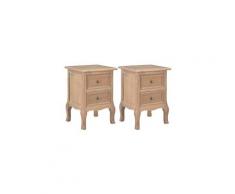 Table de nuit chevet commode armoire meuble chambre 2 pcs 35x30x49 cm mdf helloshop26 1402157