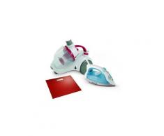 Pèse personne digital rouge + aspirateur sans sac 700w + fer à repasser semelle inox