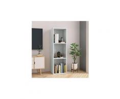 Bibliothèque/meuble tv gris cement 36 x 30 x 114 cm aggloméré