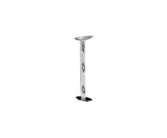 Lampadaire design delphi chrome 2 ampoules argent