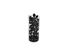 Porte parapluie en métal rond noir - l 19 x l 19 x h 49 cm -pegane-