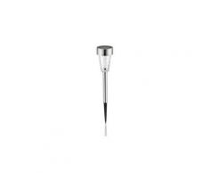 Icaverne lampion d'exterieur - lanterne d'exterieur lot de 5 lanternes solaire - inox - 7 lumens