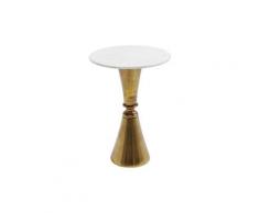 Table d'appoint souk marbre blanc 57cm kare design