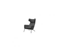 Fauteuil havana à oreilles en microfibre gris graphite softline