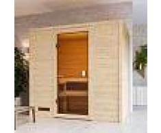 WoodFeeling Sauna traditionnel Selena 2 à 3 places 38mm - Woodfeeling