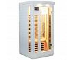 SNÖ Sauna infrarouge blanc panneaux carbone 1500W 1 place - SNÖ