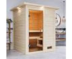 WoodFeeling Sauna traditionnel Sandra 2 à 3 places 38mm - Woodfeeling