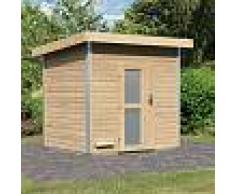 Karibu Sauna d'extérieur Norge en bois massif 38mm porte opaque 6 à 8 places Karibu