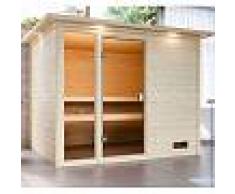 WoodFeeling Sauna traditionnel Kiana 3 à 4 places 38mm - Woodfeeling