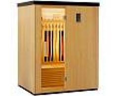 SNÖ Sauna infrarouge chauffages carbone et full spectrum Vertical Black 2450W 3 places - SNÖ