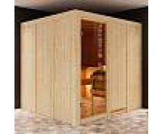 WoodFeeling Sauna traditionnel OULU 6 à 8 places 68mm - Woodfeeling