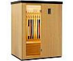 Sauna infrarouge chauffages carbone et full spectrum Vertical Black 2450W 3 places - SNÖ