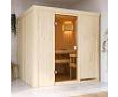 WoodFeeling Sauna traditionnel Tromsö 5 à 6 places 68mm - Woodfeeling