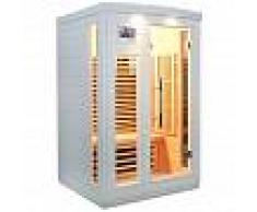 SNÖ Sauna infrarouge blanc panneaux carbone 2050W 2 places SNÖ