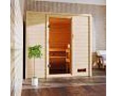 WoodFeeling Sauna traditionnel Adelina 3 à 4 places 38mm Woodfeeling