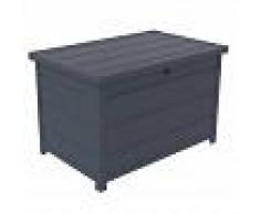 Jôbu Coffre de jardin en résine anthracite 260L - Jôbu